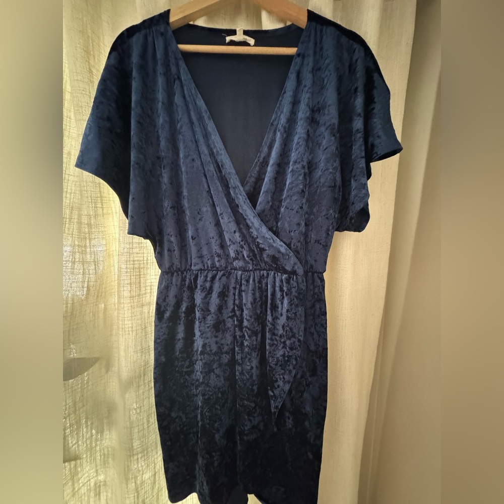 Maurices Navy Faux Wrap Dress